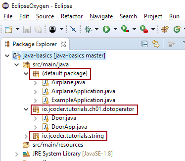 Java Packages Example